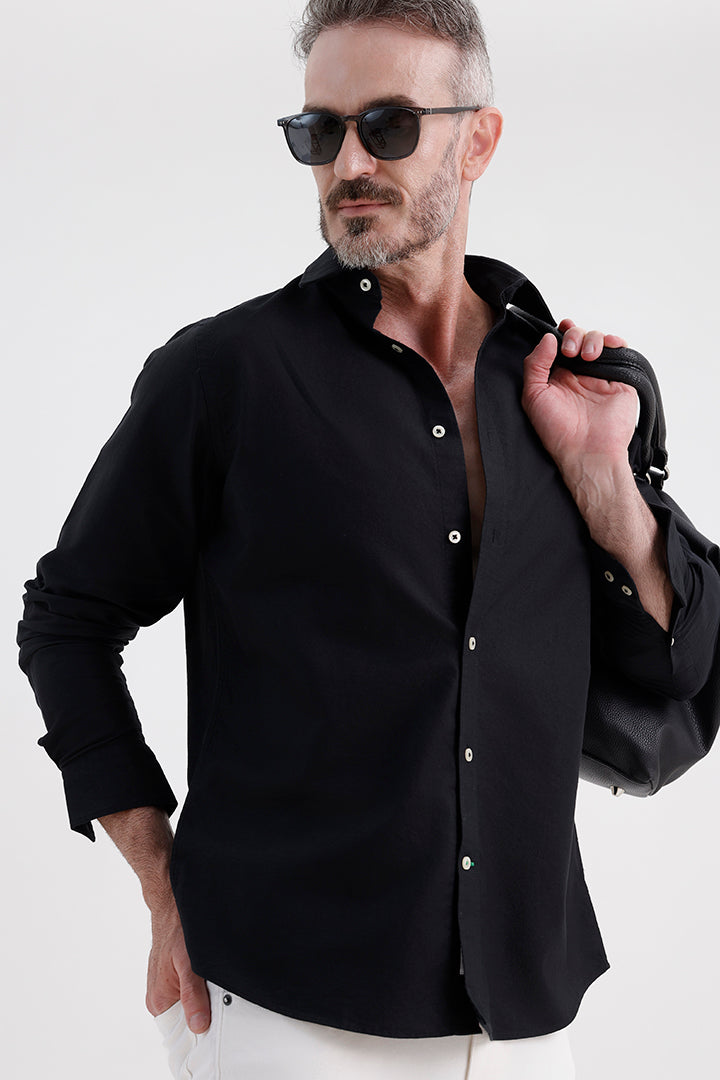 BLACK OXFORD SHIRT