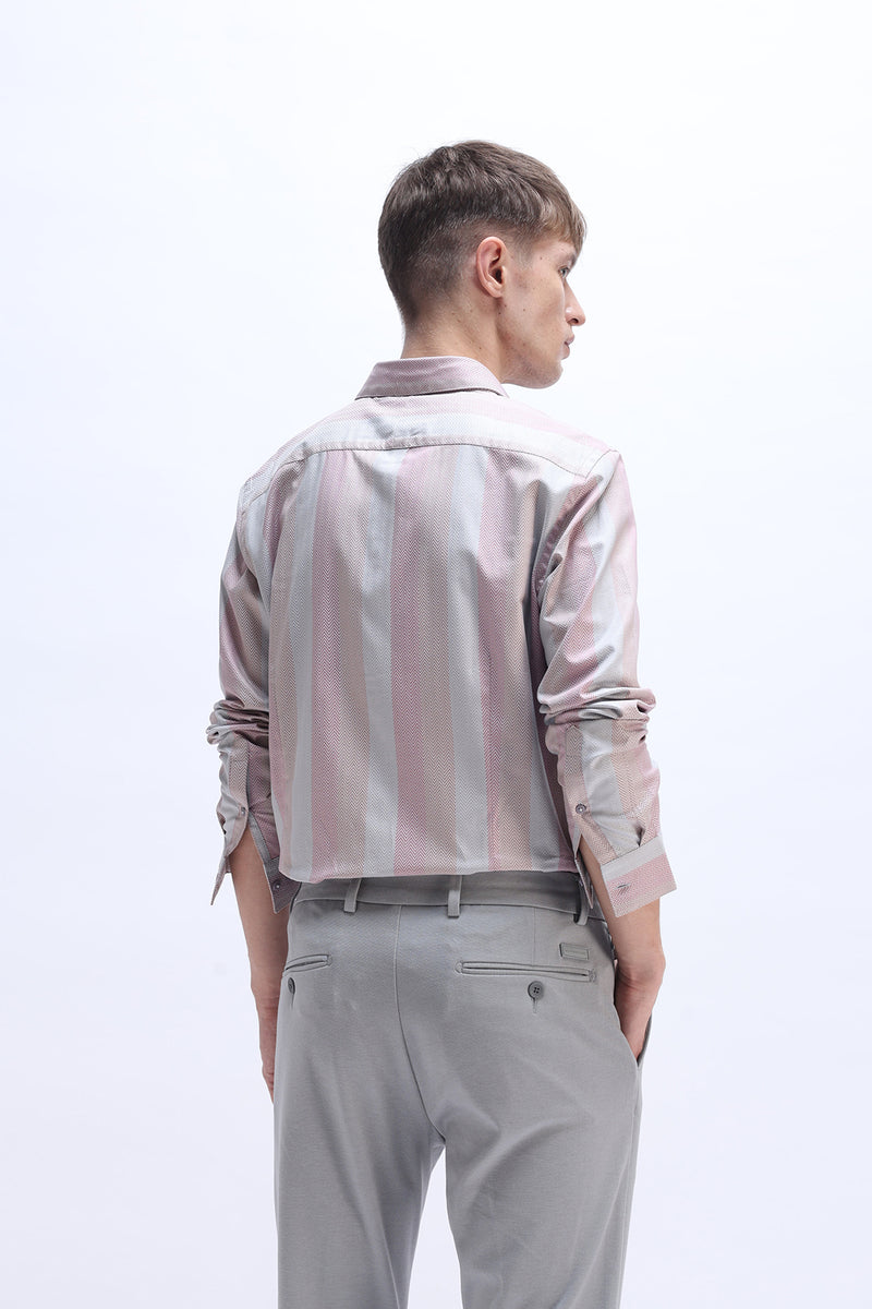 PINK MULTI STRIPES SHIRT