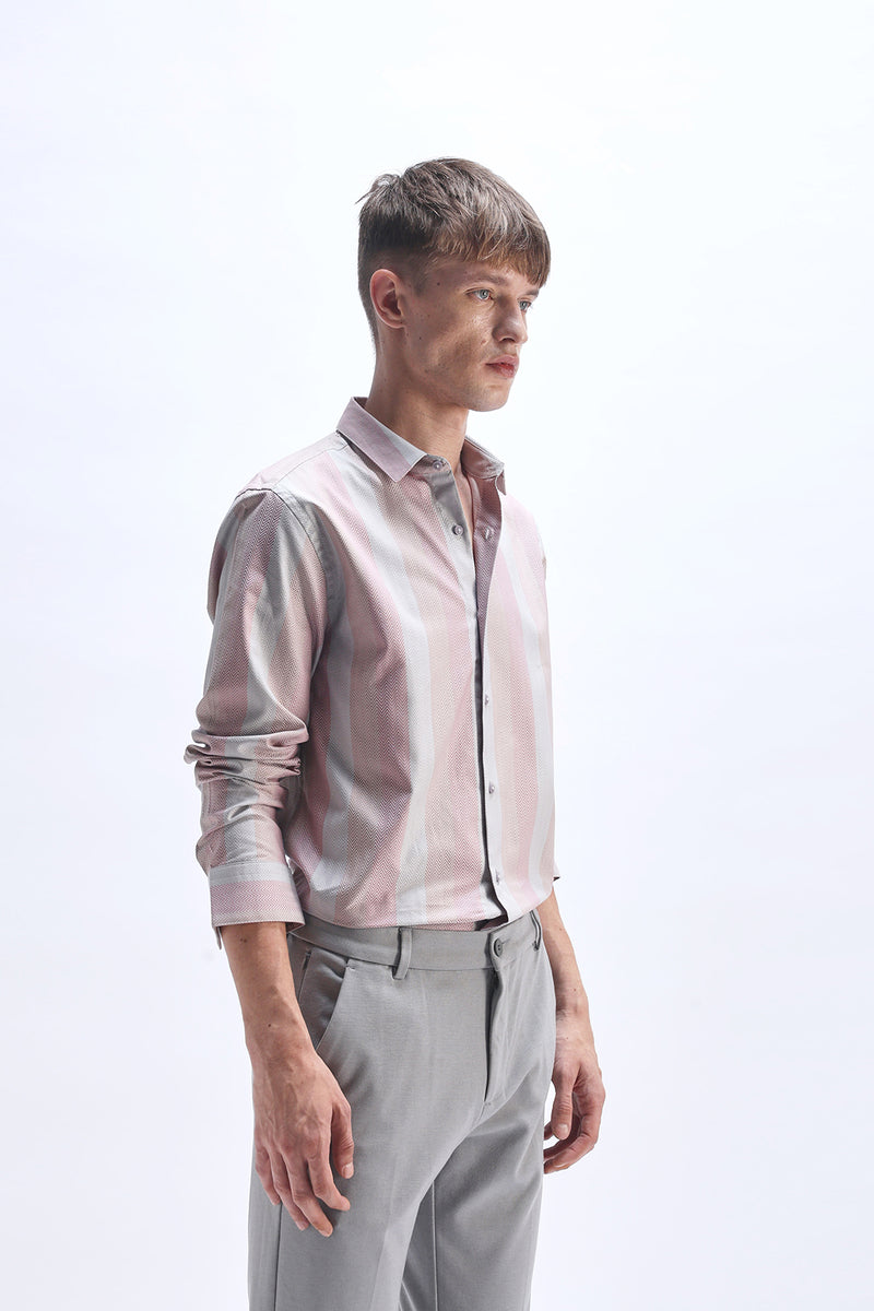 PINK MULTI STRIPES SHIRT