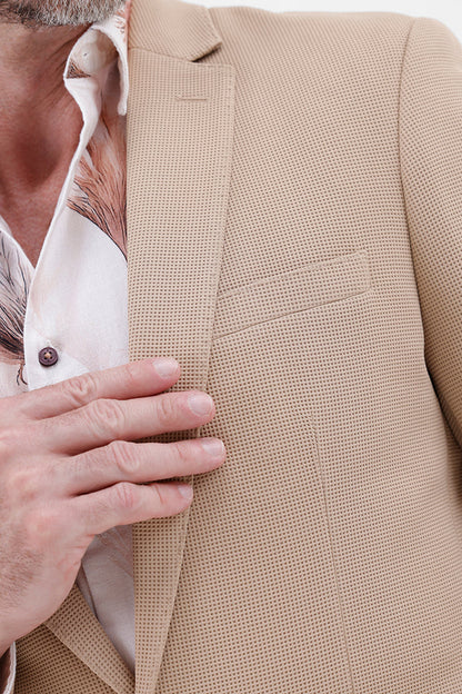 BEIGE STRETCH BLAZER