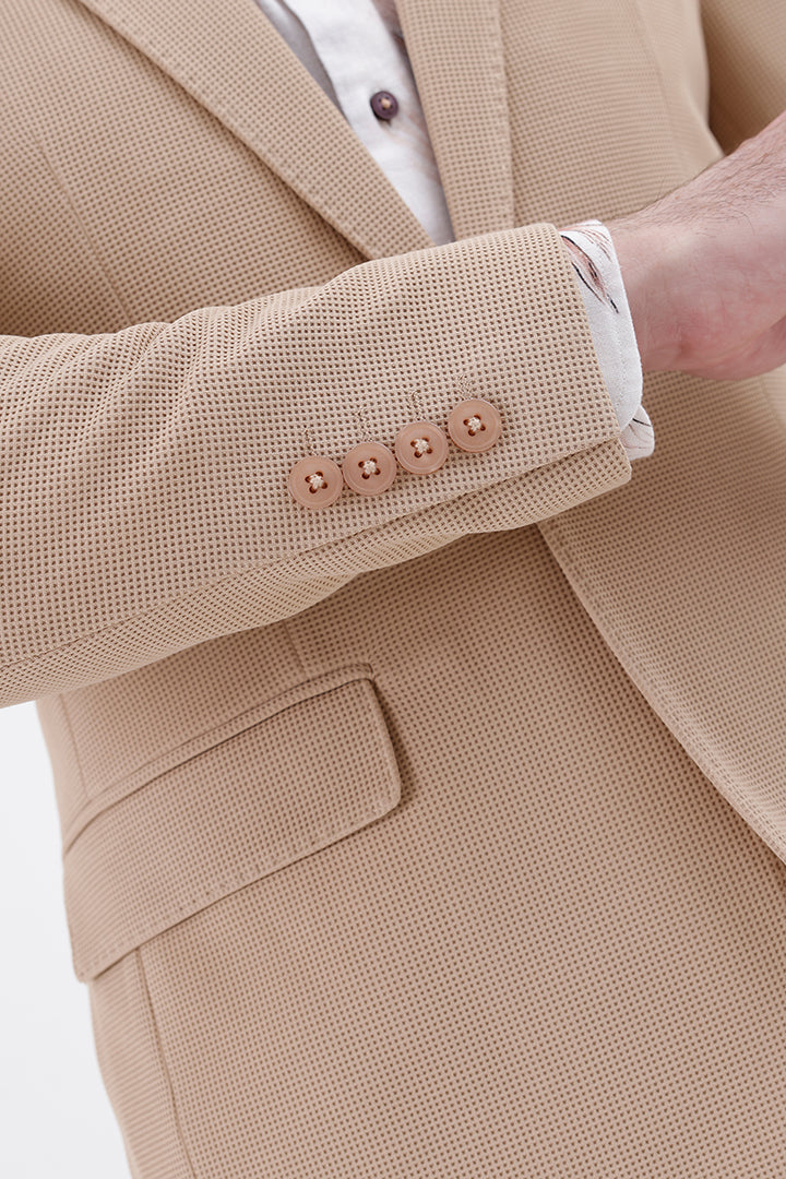 BEIGE STRETCH BLAZER