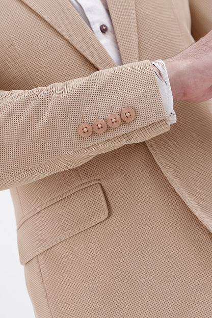 BEIGE STRETCH BLAZER