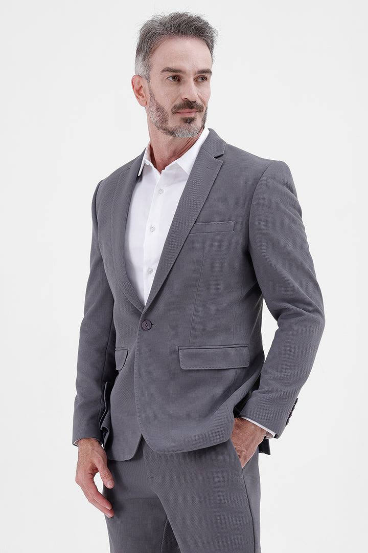 STEEL GREY  STRETCH BLAZER