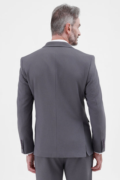 STEEL GREY  STRETCH BLAZER