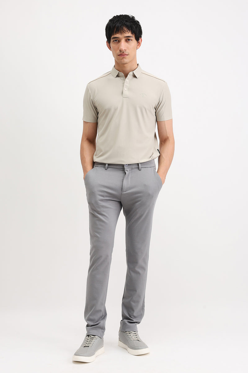 SHOULDER PIPING POLO T-SHIRT