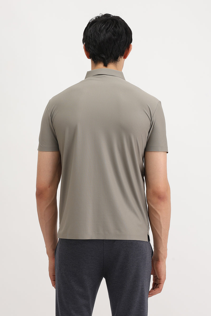 SHOULDER PIPING POLO T-SHIRT
