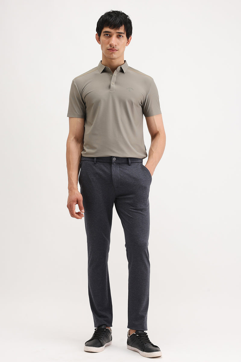 SHOULDER PIPING POLO T-SHIRT