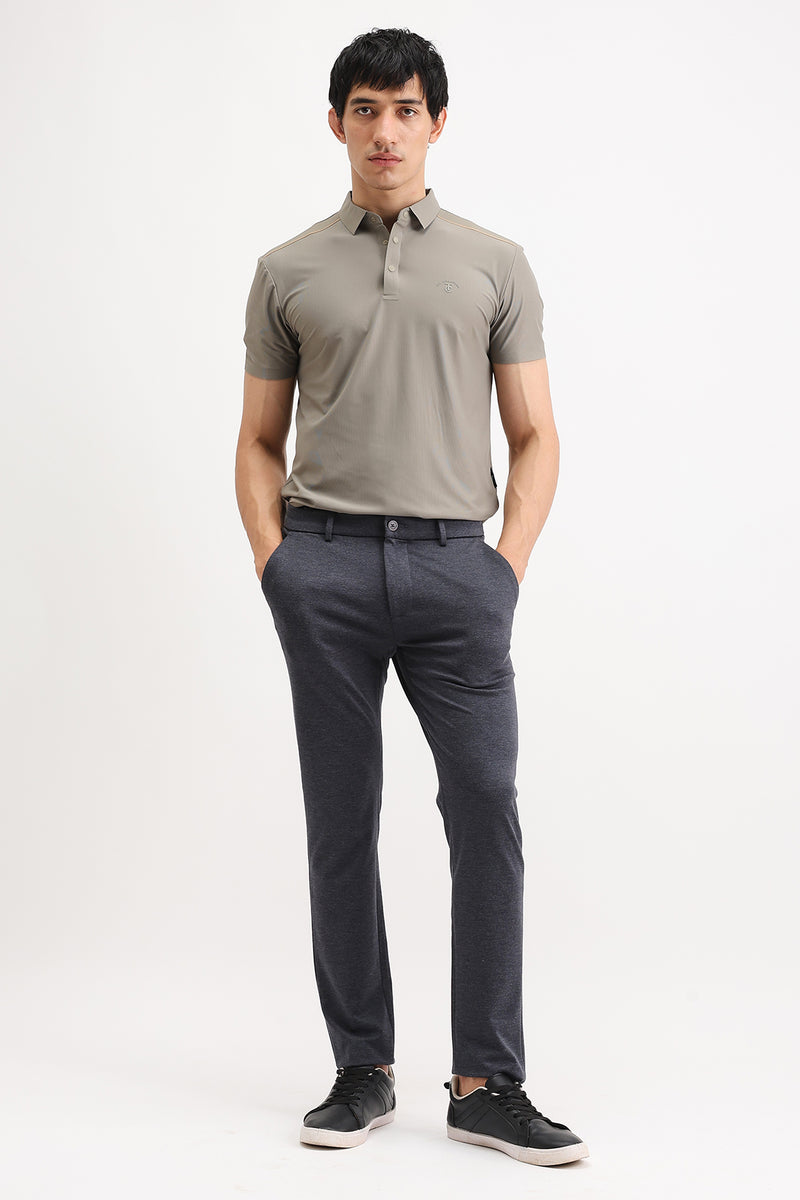 SHOULDER PIPING POLO T-SHIRT