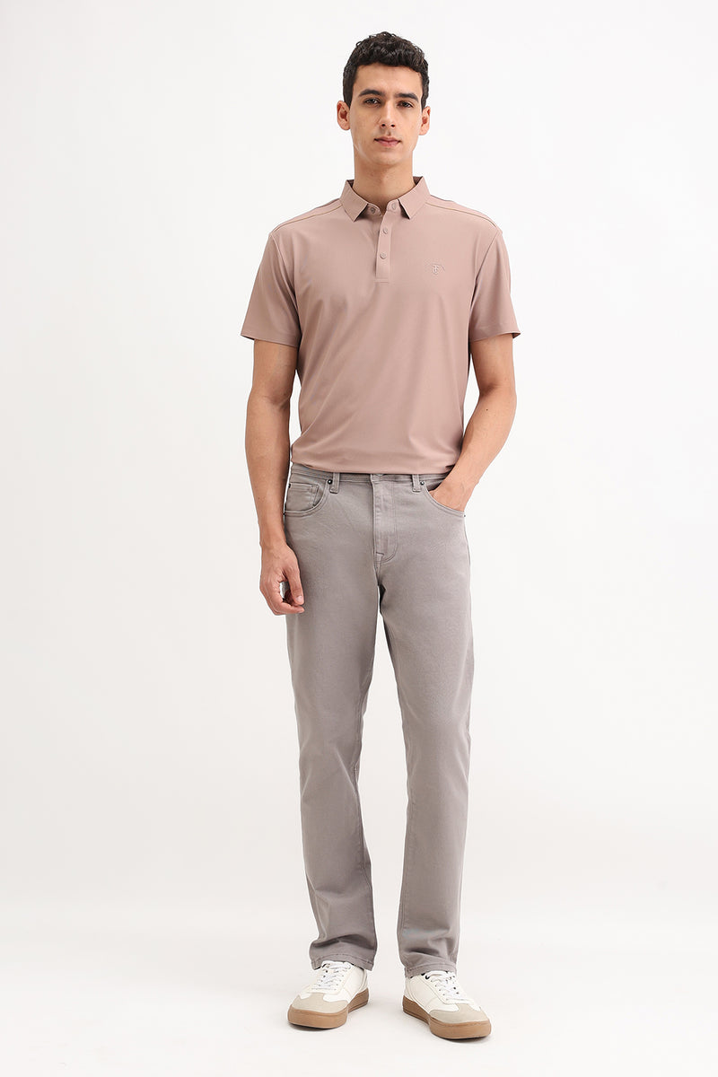 SHOULDER PIPING POLO T-SHIRT