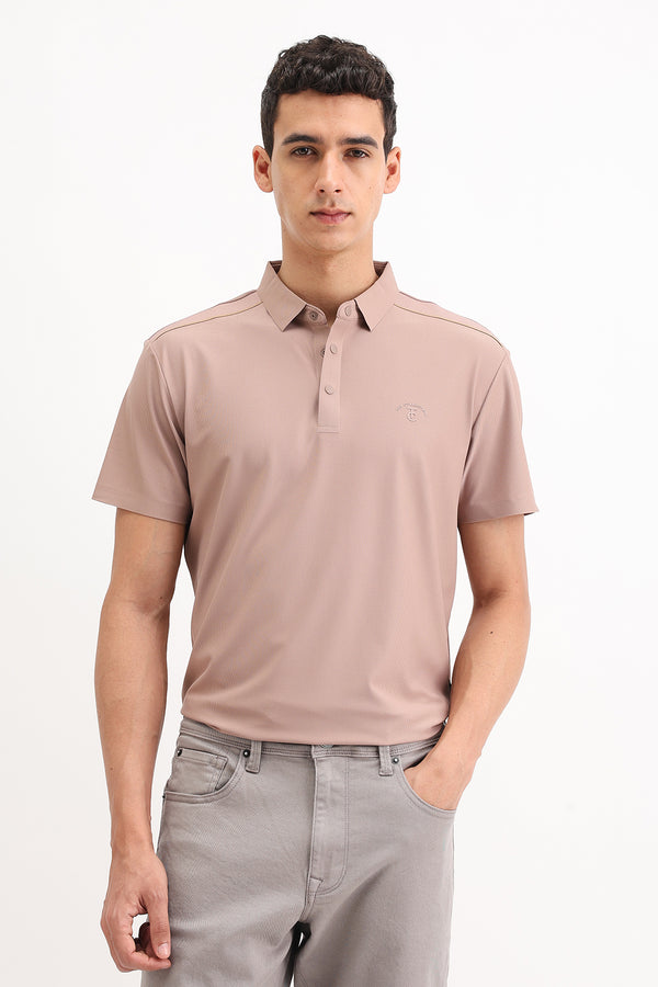 SHOULDER PIPING POLO T-SHIRT