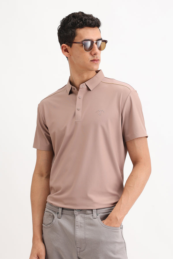 SHOULDER PIPING POLO T-SHIRT
