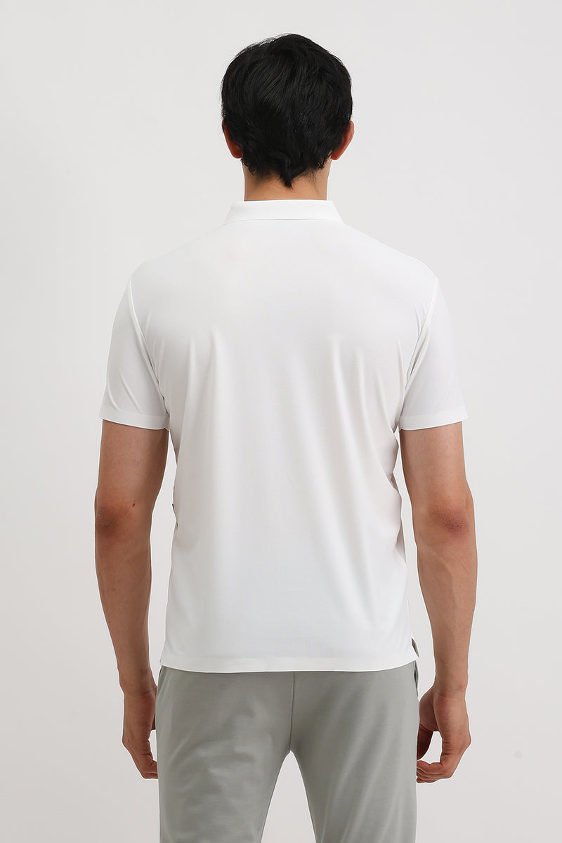 SHOULDER PIPING POLO T-SHIRT