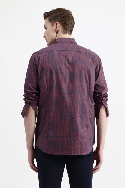 FULL SLEEVES CHECKED SHIRT