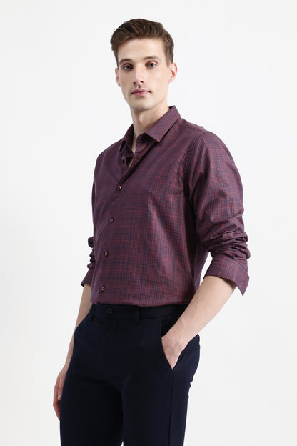 FULL SLEEVES CHECKED SHIRT