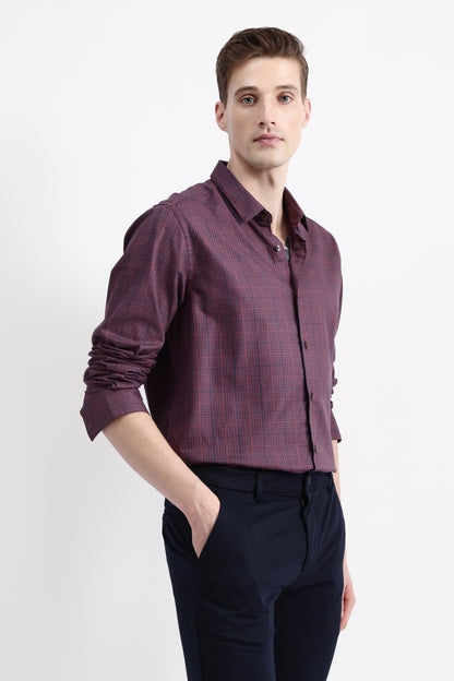 FULL SLEEVES CHECKED SHIRT