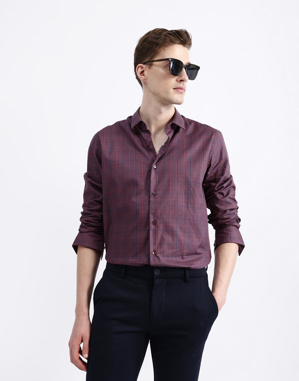 FULL SLEEVES CHECKED SHIRT