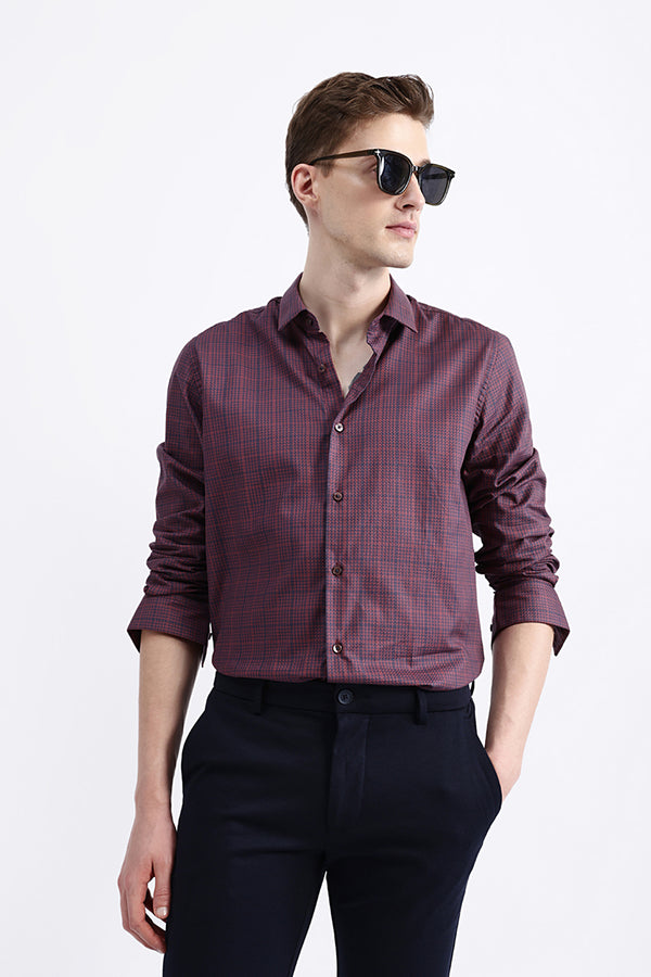 FULL SLEEVES CHECKED SHIRT