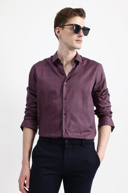 FULL SLEEVES CHECKED SHIRT