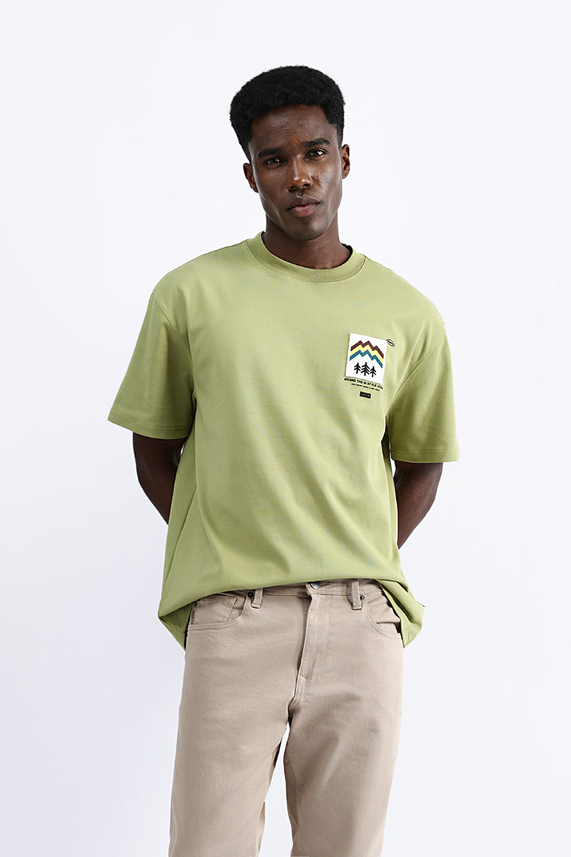 PATCH EMBROIDERED OVERSIZE TEE