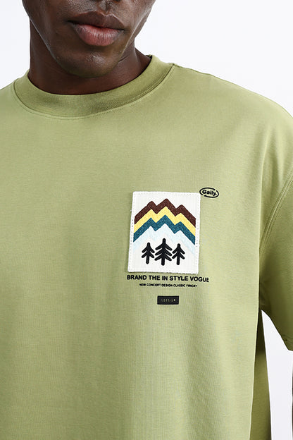 PATCH EMBROIDERED OVERSIZE TEE