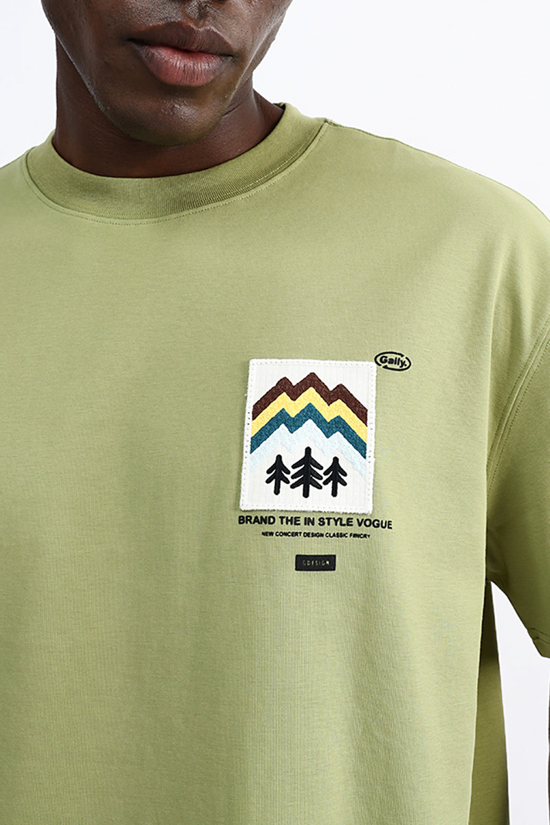 PATCH EMBROIDERED OVERSIZE TEE