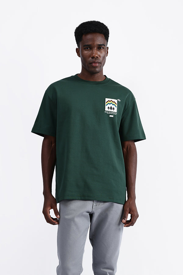 PATCH EMBROIDERED OVERSIZE TEE