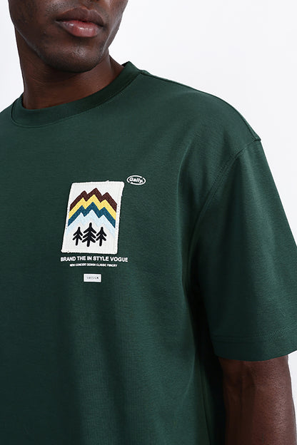 PATCH EMBROIDERED OVERSIZE TEE