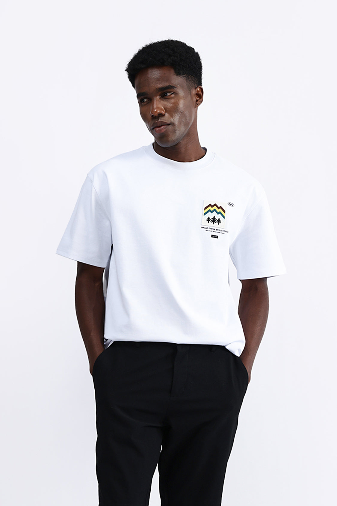 PATCH EMBROIDERED OVERSIZE TEE