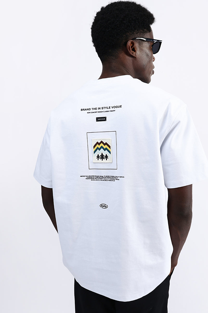 PATCH EMBROIDERED OVERSIZE TEE