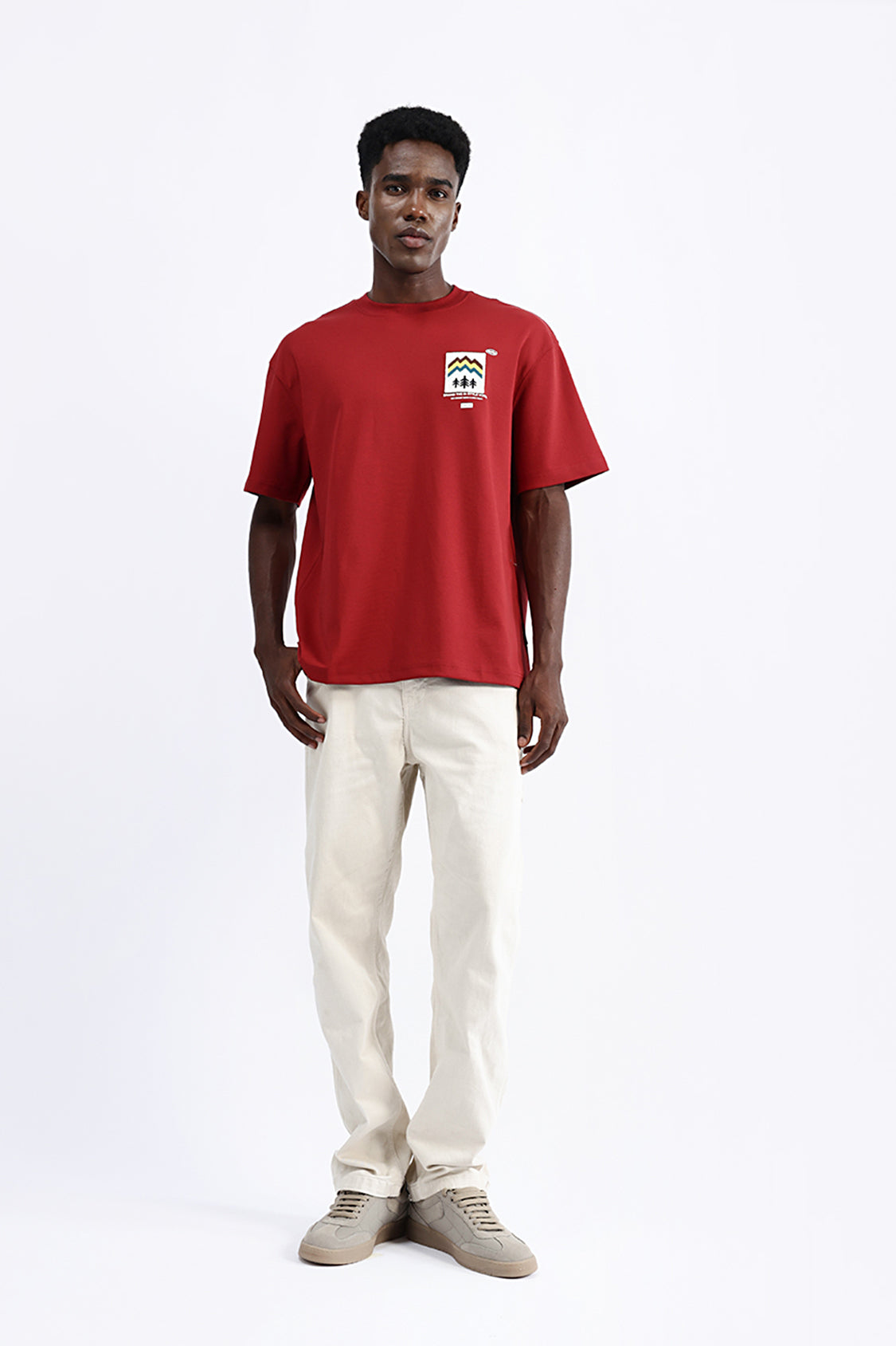 PATCH EMBROIDERED OVERSIZE TEE