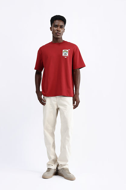 PATCH EMBROIDERED OVERSIZE TEE