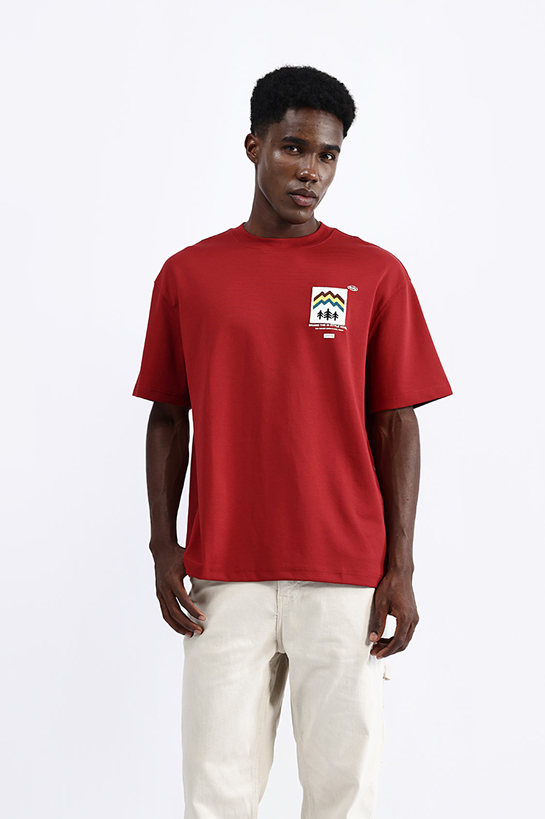 PATCH EMBROIDERED OVERSIZE TEE