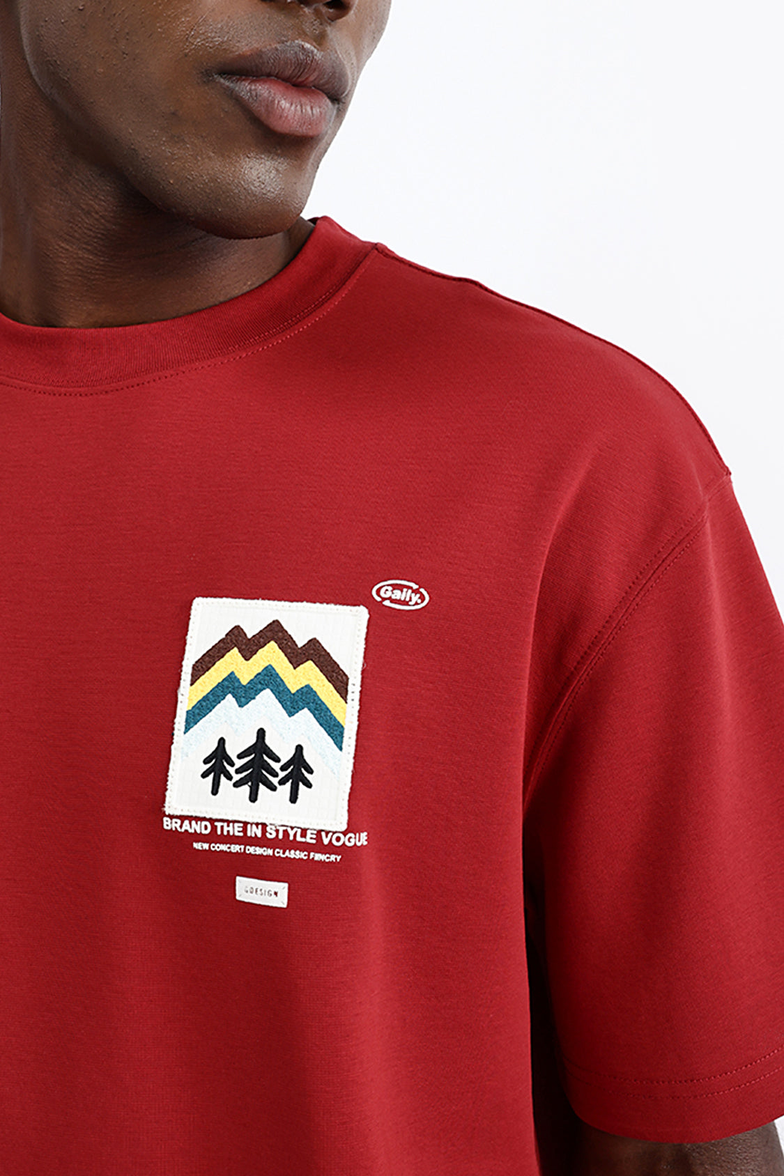 PATCH EMBROIDERED OVERSIZE TEE