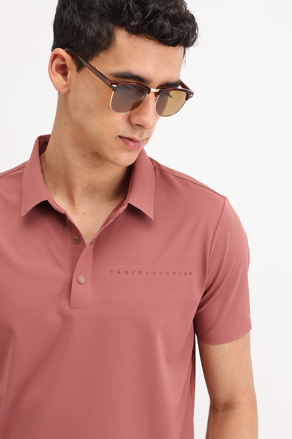 PLAIN SLIM FIT POLO T-SHIRT