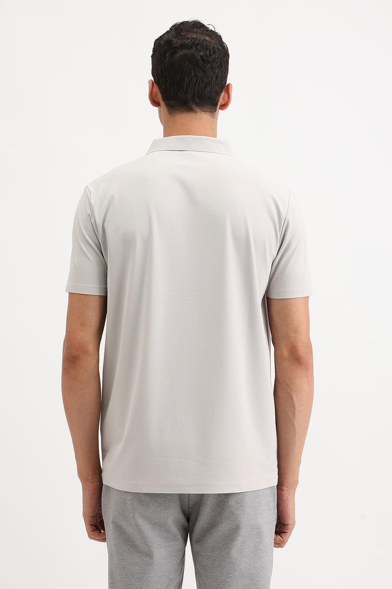 PLAIN SLIM FIT POLO T-SHIRT