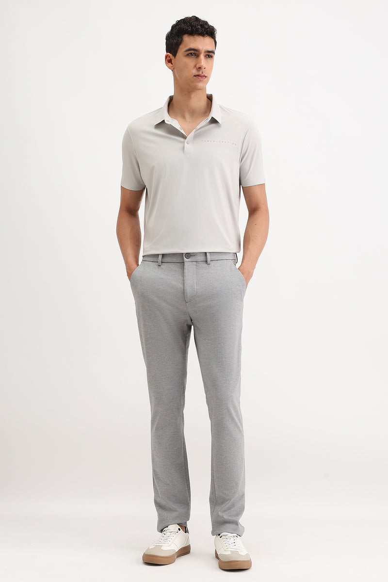 PLAIN SLIM FIT POLO T-SHIRT