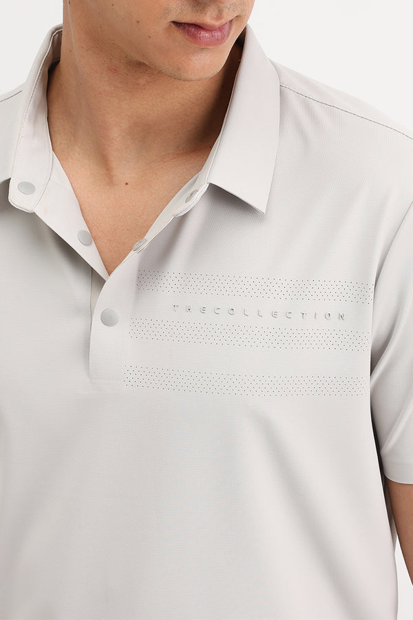 PLAIN SLIM FIT POLO T-SHIRT