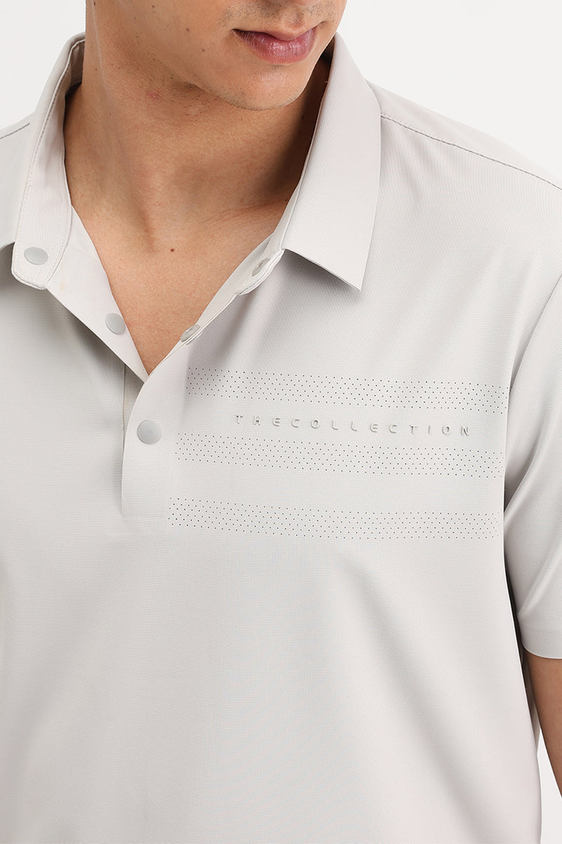 PLAIN SLIM FIT POLO T-SHIRT