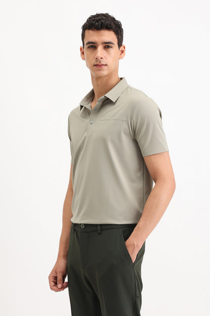 PLAIN SLIM FIT POLO T-SHIRT
