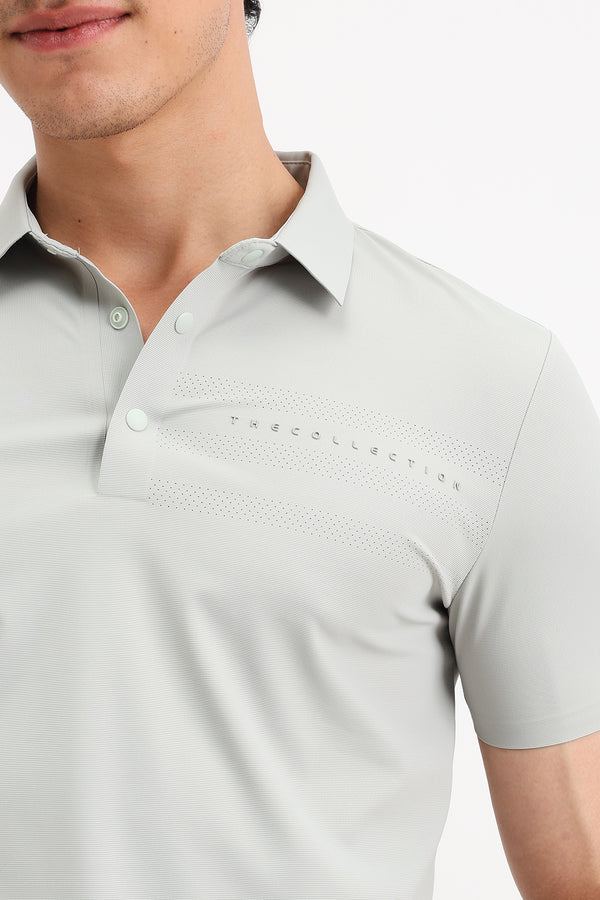 PLAIN SLIM FIT POLO T-SHIRT