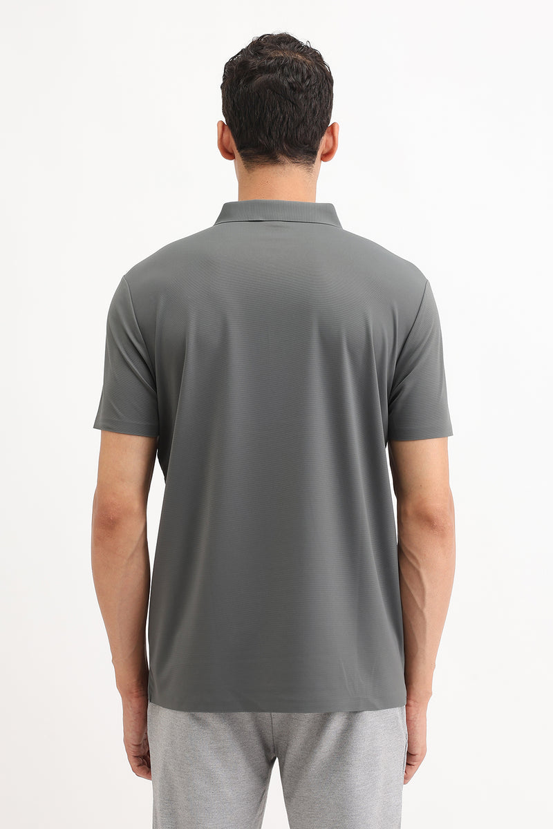 PLAIN SLIM FIT POLO T-SHIRT