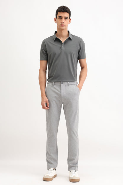 PLAIN SLIM FIT POLO T-SHIRT