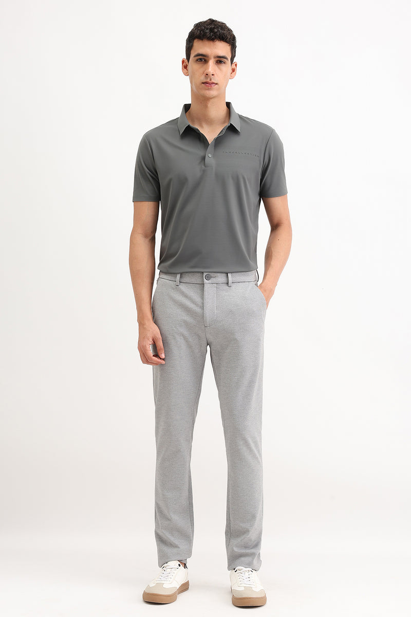 PLAIN SLIM FIT POLO T-SHIRT