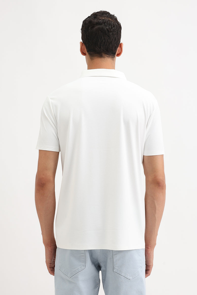 PLAIN SLIM FIT POLO T-SHIRT
