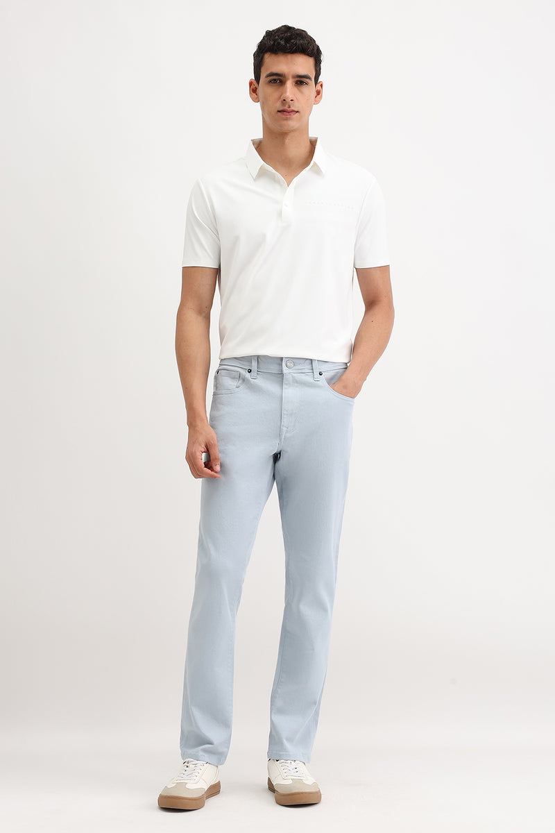 PLAIN SLIM FIT POLO T-SHIRT