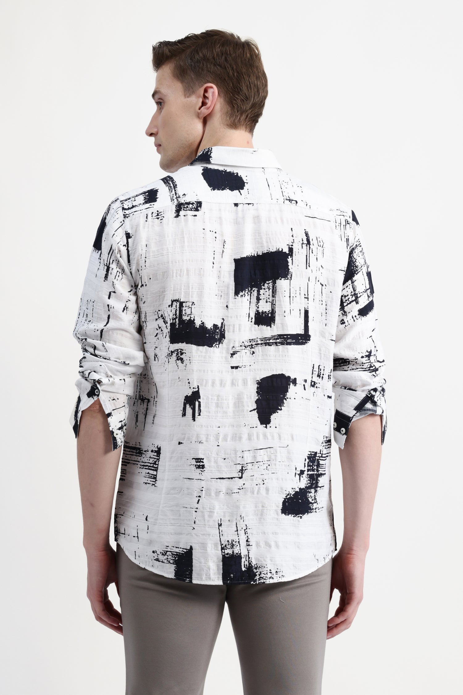 ABSTRACT PRINT FULL SLEEVES SHIRT