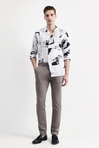 ABSTRACT PRINT FULL SLEEVES SHIRT