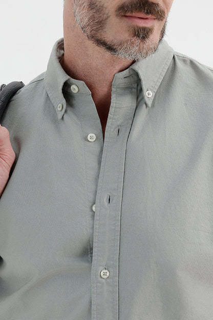 NATURE GREY OXFORD SHIRT