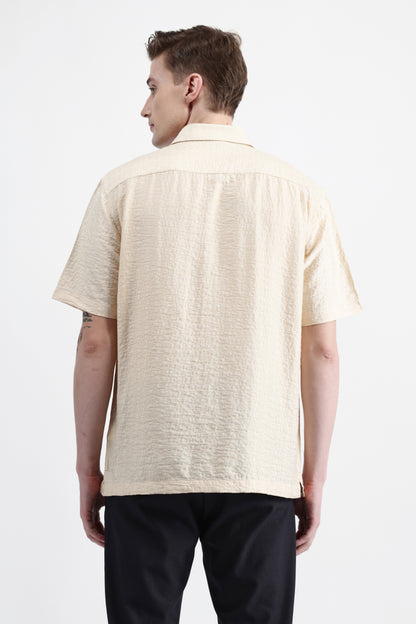HALF SLEEVES TEXURED SHIRT