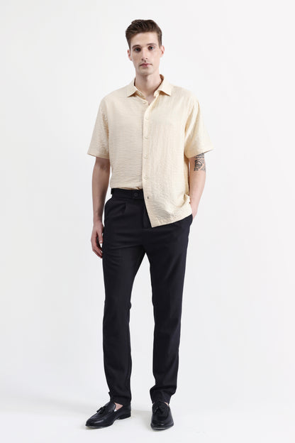 HALF SLEEVES TEXURED SHIRT